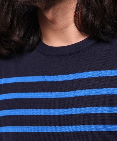 CIAOPANIC TYPY(チャオパニックティピー)の「ハイツイストマリンボーダーニット(ニット/セーター・メンズ・その他/グレー/ネイビー/ブラック/ホワイト・MEDIUM/LARGE/SMALL)」の11枚目の写真