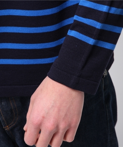 CIAOPANIC TYPY(チャオパニックティピー)の「ハイツイストマリンボーダーニット(ニット/セーター・メンズ・その他/グレー/ネイビー/ブラック/ホワイト・MEDIUM/LARGE/SMALL)」の12枚目の写真