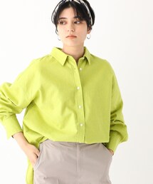 OPAQUE.CLIP | ノルマンディーリネンブレンド ワイドシャツ【WEB限定サイズ】(シャツ/ブラウス)