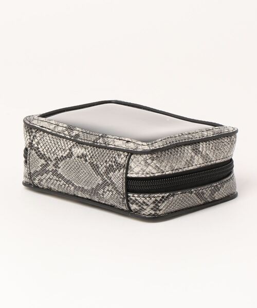 AZUL by moussy(アズールバイマウジー)の「WITH MIRROR CLEAR POUCH/ウィズミラークリアポーチ(ポーチ・レディース・ブラック/ブラック系その他・FREE)」の3枚目の写真