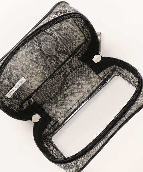 AZUL by moussy(アズールバイマウジー)の「WITH MIRROR CLEAR POUCH/ウィズミラークリアポーチ(ポーチ・レディース・ブラック/ブラック系その他・FREE)」の6枚目の写真