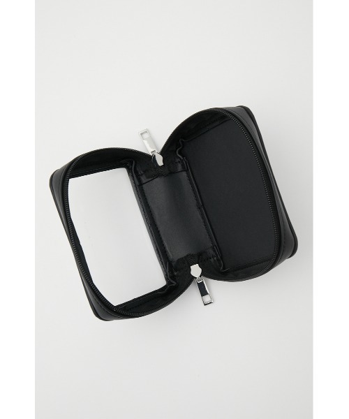 AZUL by moussy(アズールバイマウジー)の「WITH MIRROR CLEAR POUCH/ウィズミラークリアポーチ(ポーチ・レディース・ブラック/ブラック系その他・FREE)」の11枚目の写真