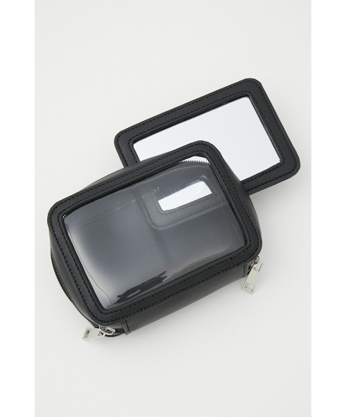 AZUL by moussy(アズールバイマウジー)の「WITH MIRROR CLEAR POUCH/ウィズミラークリアポーチ(ポーチ・レディース・ブラック/ブラック系その他・FREE)」の12枚目の写真
