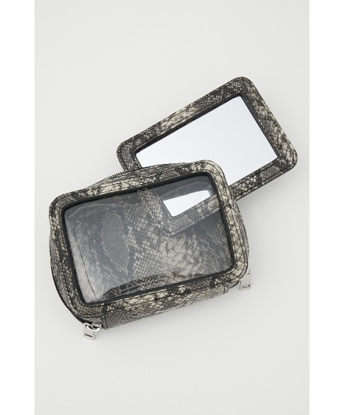 AZUL by moussy(アズールバイマウジー)の「WITH MIRROR CLEAR POUCH/ウィズミラークリアポーチ(ポーチ・レディース・ブラック/ブラック系その他・FREE)」の18枚目の写真