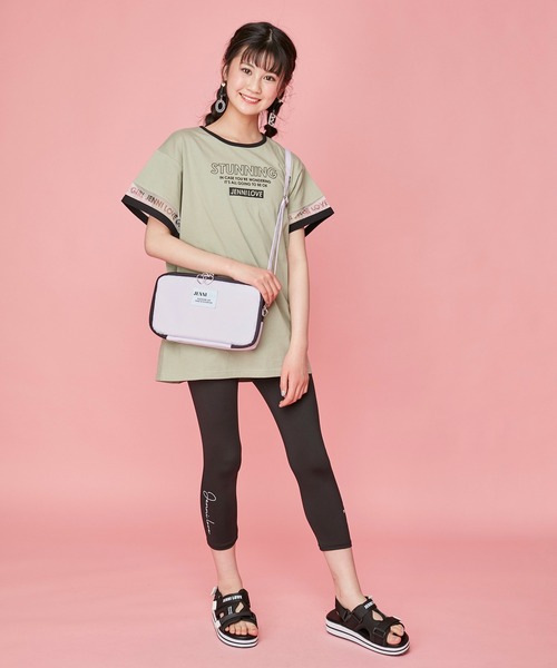 JENNI love(ジェニィラブ)の「2ROOMマルチショルダー(ショルダーバッグ・キッズ・ブラック/ラベンダー/ミント・F)」の4枚目の写真