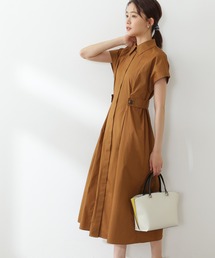 N.(N. Natural Beauty Basic) | 【S Size Line】◆サイドボタンベルトシャツワンピース(シャツワンピース)
