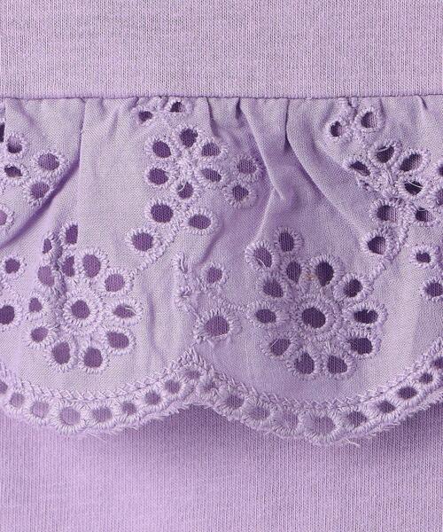 green label relaxing（グリーンレーベルリラクシング）の「TJ スクエア レース プルオーバー 100cm-130cm（Tシャツ/カットソー・キッズ・ダークグレー/オフホワイト/ライラック・110cm/120cm/130cm/100cm）」の11枚目の写真