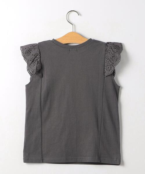 green label relaxing（グリーンレーベルリラクシング）の「TJ スクエア レース プルオーバー 100cm-130cm（Tシャツ/カットソー・キッズ・ダークグレー/オフホワイト/ライラック・110cm/120cm/130cm/100cm）」の14枚目の写真