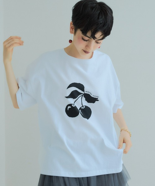 manana suerte（マニャーナスエルテ）の「フルーツプリントTシャツ（Tシャツ/カットソー・レディース・その他2/その他1/その他3・FREE）」の2枚目の写真