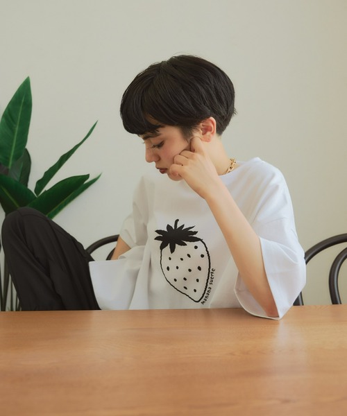 manana suerte（マニャーナスエルテ）の「フルーツプリントTシャツ（Tシャツ/カットソー・レディース・その他2/その他1/その他3・FREE）」の18枚目の写真