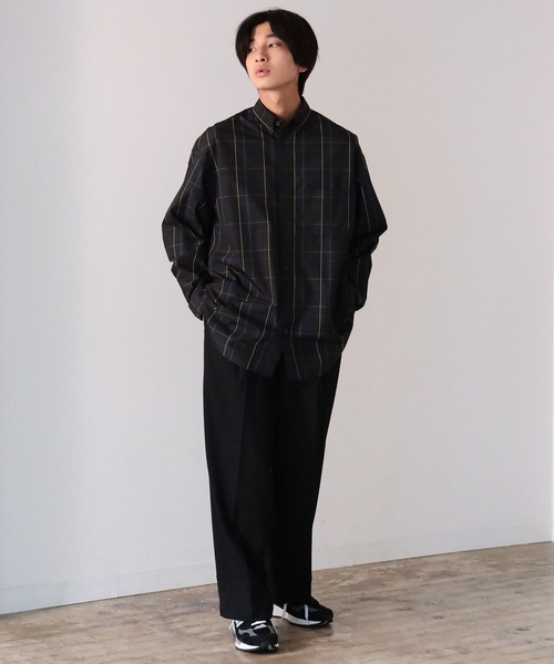 BeAMS DOT(ビームスドット)の「【WEB限定】BeAMS DOT / ワイド ストレートパンツ(その他パンツ・メンズ・ブラック/グリーン・SMALL/MEDIUM/LARGE)」の3枚目の写真