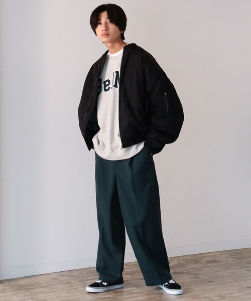 BeAMS DOT(ビームスドット)の「【WEB限定】BeAMS DOT / ワイド ストレートパンツ(その他パンツ・メンズ・ブラック/グリーン・SMALL/MEDIUM/LARGE)」の4枚目の写真
