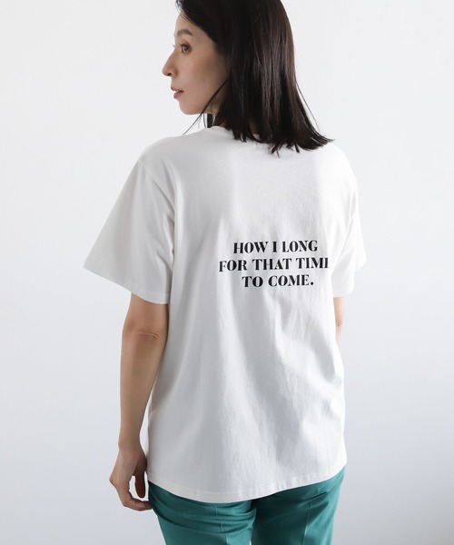 LEPSIM（レプシィム）の「カラープリントTシャツ　297571（Tシャツ/カットソー・レディース・オフホワイト/ピンク/ブルー/ライトグリーン/ベージュ/ホワイト・FREE）」の11枚目の写真