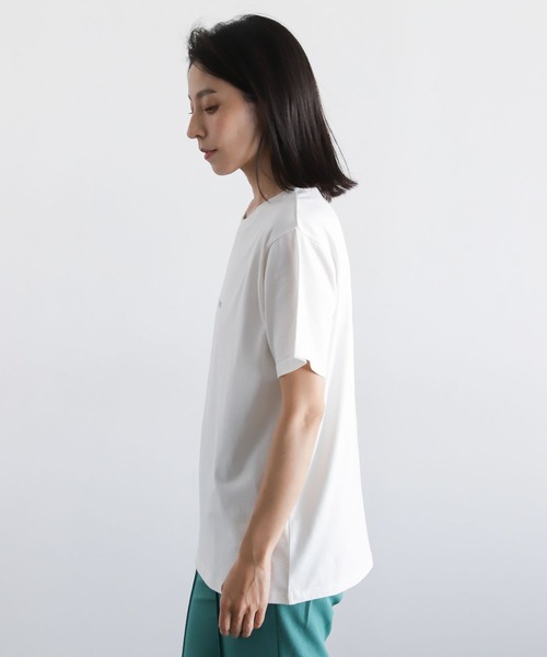 LEPSIM（レプシィム）の「カラープリントTシャツ　297571（Tシャツ/カットソー・レディース・オフホワイト/ピンク/ブルー/ライトグリーン/ベージュ/ホワイト・FREE）」の20枚目の写真