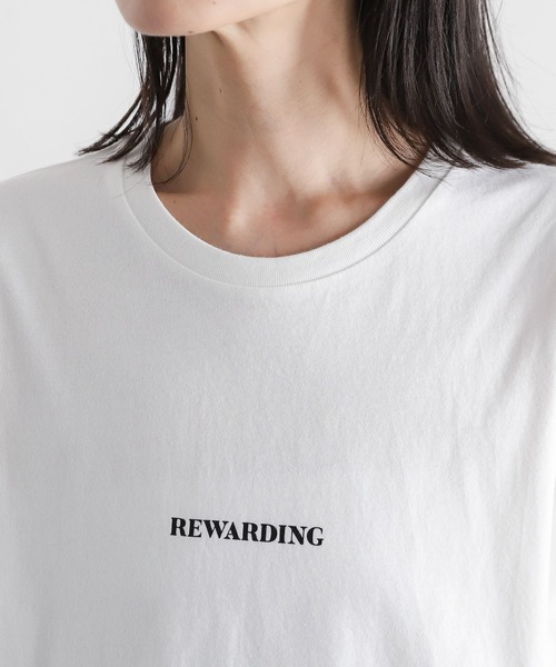 LEPSIM（レプシィム）の「カラープリントTシャツ　297571（Tシャツ/カットソー・レディース・オフホワイト/ピンク/ブルー/ライトグリーン/ベージュ/ホワイト・FREE）」の12枚目の写真