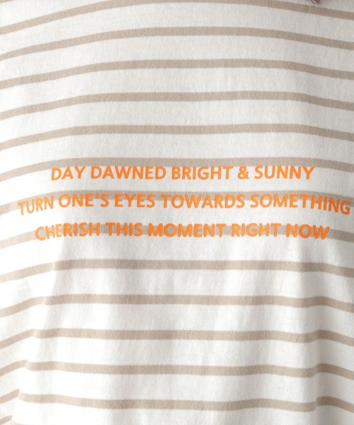 LEPSIM（レプシィム）の「カラープリントTシャツ　297571（Tシャツ/カットソー・レディース・オフホワイト/ピンク/ブルー/ライトグリーン/ベージュ/ホワイト・FREE）」の10枚目の写真