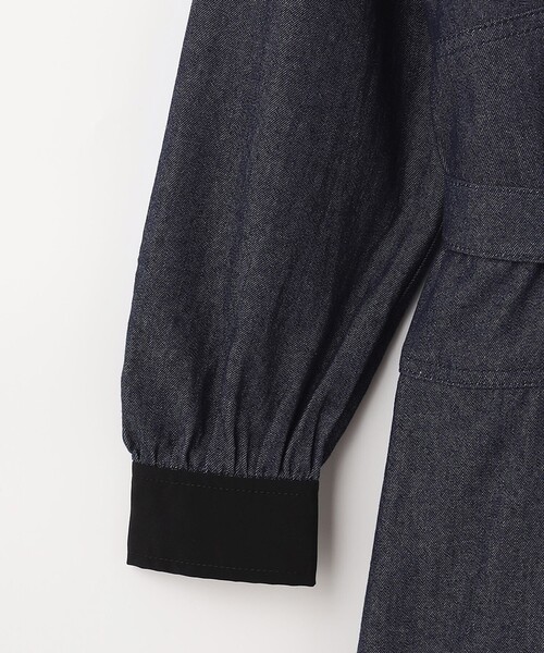 Diagram（ダイアグラム）の「ボリュームフレアシャツワンピース（シャツワンピース・レディース・インディゴブルー/ベージュ・36/38）」の19枚目の写真