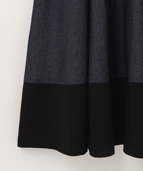 Diagram（ダイアグラム）の「ボリュームフレアシャツワンピース（シャツワンピース・レディース・インディゴブルー/ベージュ・36/38）」の21枚目の写真