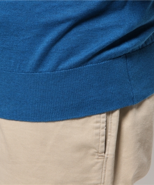 JOHN SMEDLEY（ジョンスメドレー）の「JOHN SMEDLEY / 30ゲージVネックニット（ニット/セーター・メンズ・ブルー系その他/ネイビー/シルバー/レッド系その他・M/40/L/43/S/38）」の16枚目の写真