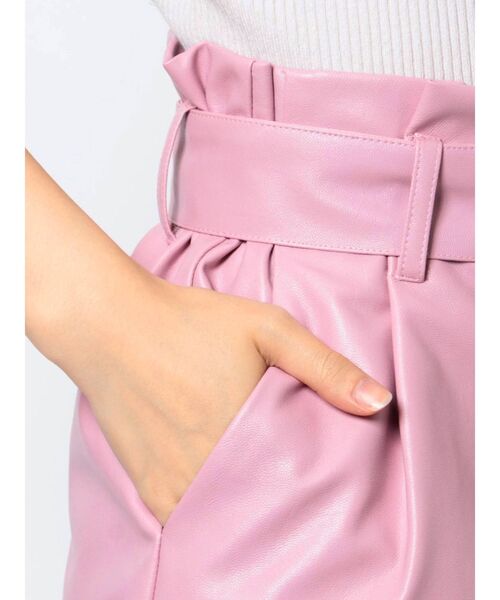 新品タグ付き　シェリエ　レディツイードキュロット セール】タックハイウエストキュロット（その他パンツ