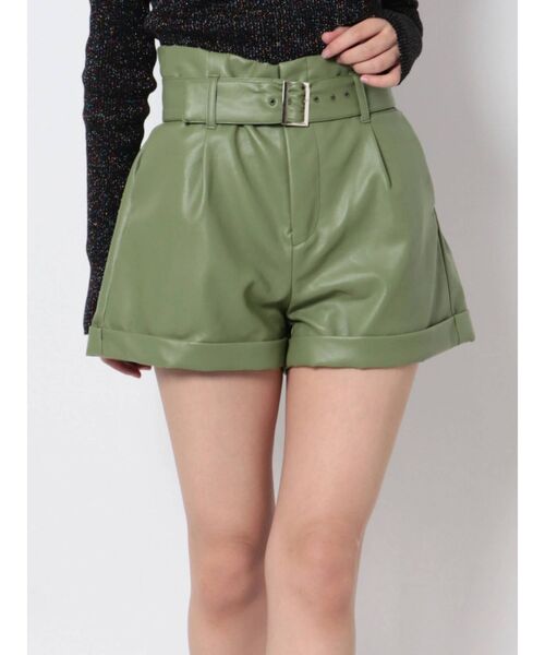 jouetie（ジュエティ）の「タックハイウエストキュロット（その他パンツ・レディース・ブラック/ピンク/グリーン/アイボリー・MEDIUM）」の16枚目の写真