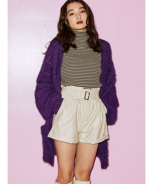 jouetie（ジュエティ）の「タックハイウエストキュロット（その他パンツ・レディース・ブラック/ピンク/グリーン/アイボリー・MEDIUM）」の9枚目の写真