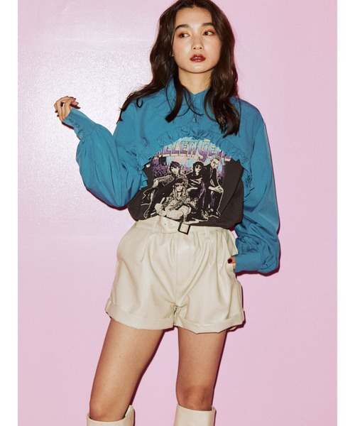 jouetie（ジュエティ）の「タックハイウエストキュロット（その他パンツ・レディース・ブラック/ピンク/グリーン/アイボリー・MEDIUM）」の14枚目の写真