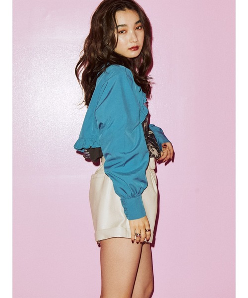 jouetie（ジュエティ）の「タックハイウエストキュロット（その他パンツ・レディース・ブラック/ピンク/グリーン/アイボリー・MEDIUM）」の15枚目の写真