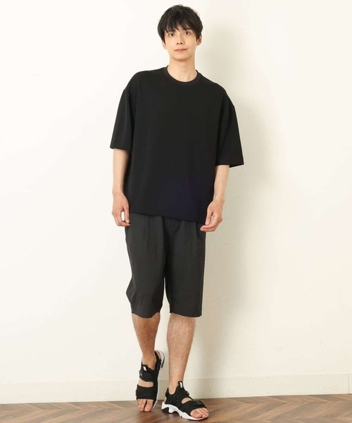 a.v.v(アーヴェヴェ)の「【S-XXL】なめらかダンボールバルーンシルエット5分袖カットソー(Tシャツ/カットソー・メンズ・ブラック/ミント/モカ・46/48/44/52/50)」の10枚目の写真