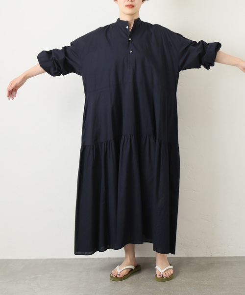 JOURNAL STANDARD LUXE（ジャーナルスタンダード　ラックス）の「キャンブリック ティアードワンピース（ワンピース・レディース・ホワイト/ネイビー・FREE）」の15枚目の写真