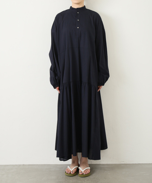 JOURNAL STANDARD LUXE（ジャーナルスタンダード　ラックス）の「キャンブリック ティアードワンピース（ワンピース・レディース・ホワイト/ネイビー・FREE）」の12枚目の写真