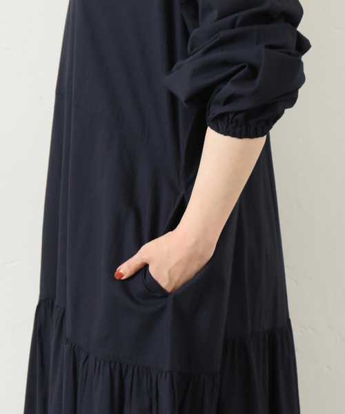 JOURNAL STANDARD LUXE（ジャーナルスタンダード　ラックス）の「キャンブリック ティアードワンピース（ワンピース・レディース・ホワイト/ネイビー・FREE）」の13枚目の写真