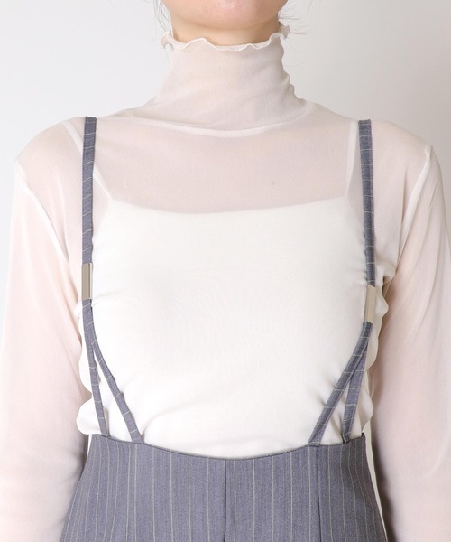 Cepica(セピカ)の「バックギャザーサロペット(サロペット/オーバーオール・レディース・ブラック/グレー・FREE)」の13枚目の写真