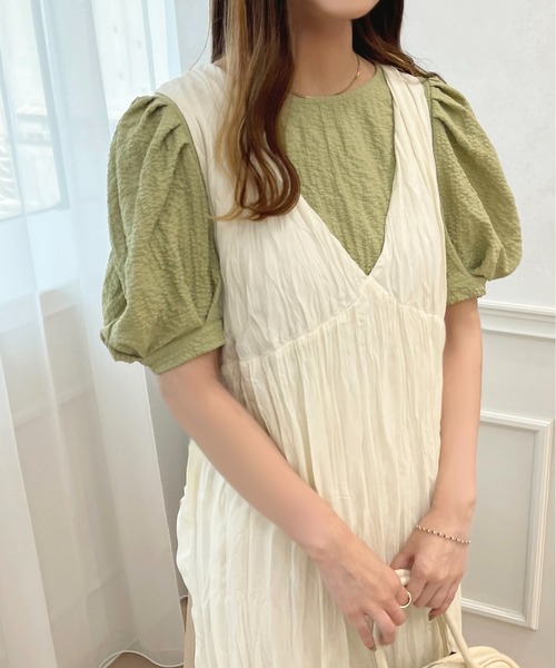 apres jour(アプレジュール)の「スリットショルダーショートプルオーバー【ZOZOTOWN限定アイテム】(シャツ/ブラウス・レディース・ブラック/グリーン/オフホワイト・フリー/X-LARGE)」の15枚目の写真