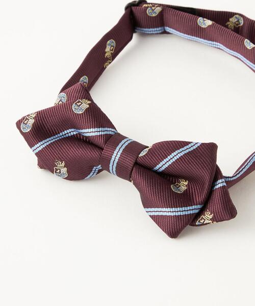green label relaxing（グリーンレーベルリラクシング）の「GLR ボウタイ チーフ セット/ クレスト（蝶ネクタイ・キッズ・ワインレッド/オレンジ・FREE）」の3枚目の写真