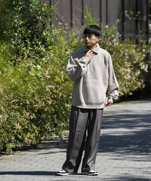BeAMS DOT（ビームスドット）の「【WEB限定】BeAMS DOT / ハーフジップ ニット（ニット/セーター・メンズ・ホワイト系その他5/ブラック系その他4・LARGE/MEDIUM）」の13枚目の写真