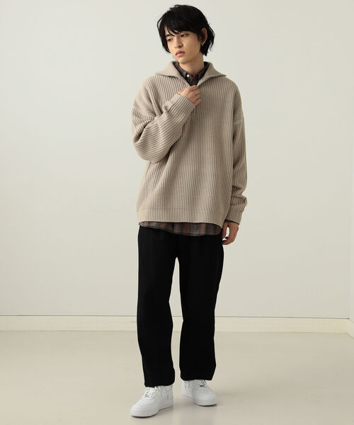 BeAMS DOT（ビームスドット）の「【WEB限定】BeAMS DOT / ハーフジップ ニット（ニット/セーター・メンズ・ホワイト系その他5/ブラック系その他4・LARGE/MEDIUM）」の16枚目の写真