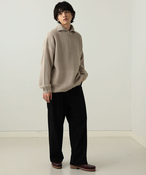 BeAMS DOT（ビームスドット）の「【WEB限定】BeAMS DOT / ハーフジップ ニット（ニット/セーター・メンズ・ホワイト系その他5/ブラック系その他4・LARGE/MEDIUM）」の12枚目の写真