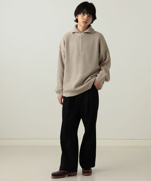 BeAMS DOT（ビームスドット）の「【WEB限定】BeAMS DOT / ハーフジップ ニット（ニット/セーター・メンズ・ホワイト系その他5/ブラック系その他4・LARGE/MEDIUM）」の14枚目の写真