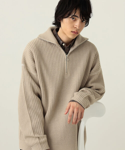BeAMS DOT（ビームスドット）の「【WEB限定】BeAMS DOT / ハーフジップ ニット（ニット/セーター・メンズ・ホワイト系その他5/ブラック系その他4・LARGE/MEDIUM）」の22枚目の写真