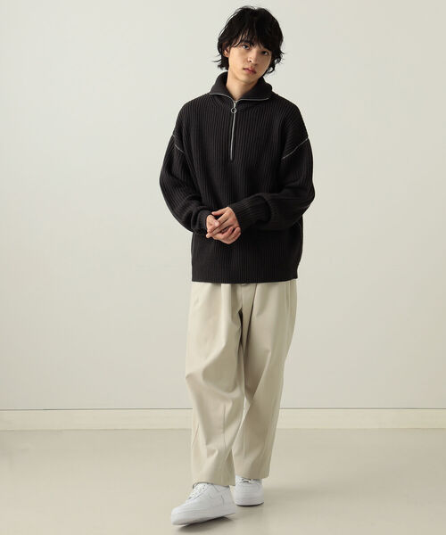 BeAMS DOT（ビームスドット）の「【WEB限定】BeAMS DOT / ハーフジップ ニット（ニット/セーター・メンズ・ホワイト系その他5/ブラック系その他4・LARGE/MEDIUM）」の20枚目の写真