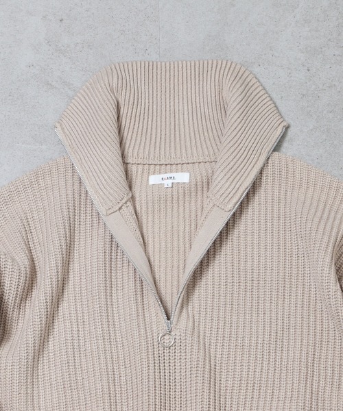 BeAMS DOT（ビームスドット）の「【WEB限定】BeAMS DOT / ハーフジップ ニット（ニット/セーター・メンズ・ホワイト系その他5/ブラック系その他4・LARGE/MEDIUM）」の15枚目の写真