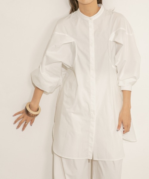 KBF(ケイビーエフ)の「ラウンドアームミニワンピース(ワンピース・レディース・チャコールグレー/オフホワイト/ラベンダー/ブラック・ONE)」の5枚目の写真