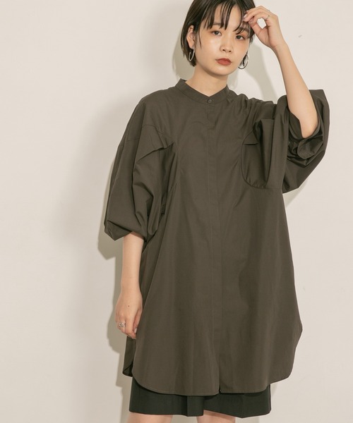 KBF(ケイビーエフ)の「ラウンドアームミニワンピース(ワンピース・レディース・チャコールグレー/オフホワイト/ラベンダー/ブラック・ONE)」の13枚目の写真