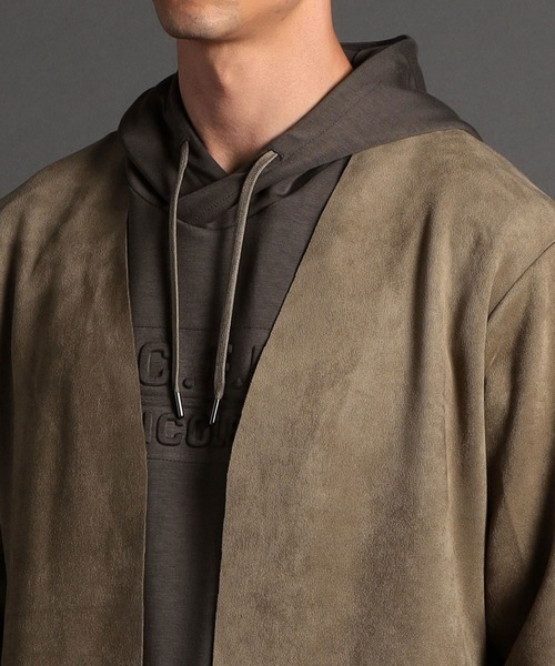 NICOLE CLUB FOR MEN(ニコルクラブフォーメン)の「カットオフボタンレスカーディガン(カーディガン/ボレロ・メンズ・ライトグレー/グレー/ネイビー/ブラック・X-LARGE/LARGE/MEDIUM)」の17枚目の写真