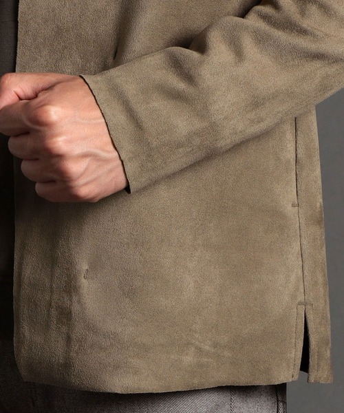 NICOLE CLUB FOR MEN(ニコルクラブフォーメン)の「カットオフボタンレスカーディガン(カーディガン/ボレロ・メンズ・ライトグレー/グレー/ネイビー/ブラック・X-LARGE/LARGE/MEDIUM)」の10枚目の写真