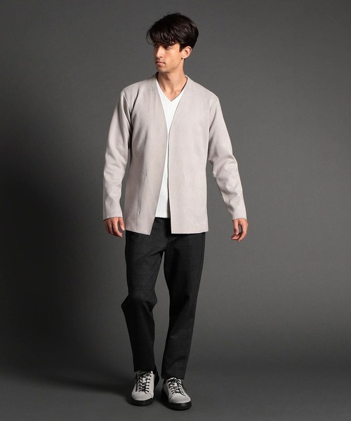 NICOLE CLUB FOR MEN(ニコルクラブフォーメン)の「カットオフボタンレスカーディガン(カーディガン/ボレロ・メンズ・ライトグレー/グレー/ネイビー/ブラック・X-LARGE/LARGE/MEDIUM)」の18枚目の写真