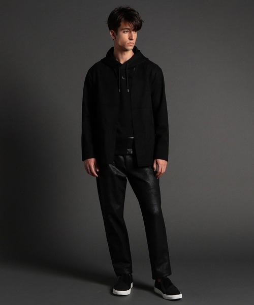 NICOLE CLUB FOR MEN(ニコルクラブフォーメン)の「カットオフボタンレスカーディガン(カーディガン/ボレロ・メンズ・ライトグレー/グレー/ネイビー/ブラック・X-LARGE/LARGE/MEDIUM)」の9枚目の写真