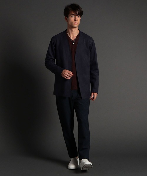 NICOLE CLUB FOR MEN(ニコルクラブフォーメン)の「カットオフボタンレスカーディガン(カーディガン/ボレロ・メンズ・ライトグレー/グレー/ネイビー/ブラック・X-LARGE/LARGE/MEDIUM)」の13枚目の写真