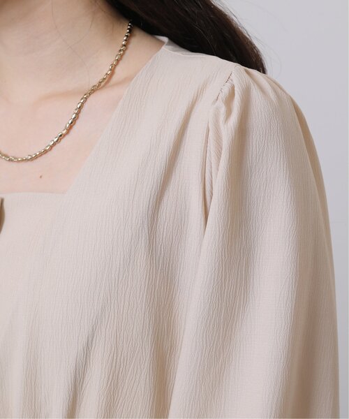 RAY CASSIN（レイカズン）の「レイヤード風ワンピース（ワンピース・レディース・ブラック/ベージュ/ブルー・FREE）」の21枚目の写真